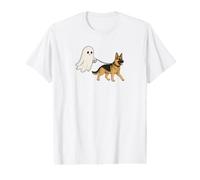 German Shepherd Halloween Maglietta con Stampa Grafica Economica