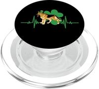 German Shepherd Leprechaun Hat Dog Heartbeat St Patricks Day PopSockets PopGrip per MagSafe