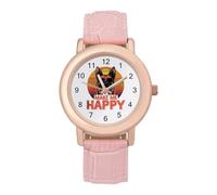 German Shepherd Make Me Happy, orologio da polso da donna, con cinturino morbido, regalo per compleanni, San Valentino