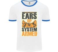 German Shepherd System Armed Uomo T-Shirt Ringer Girocollo Fruit of the Loom