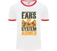 German Shepherd System Armed Uomo T-Shirt Ringer Girocollo Fruit of the Loom