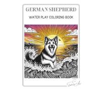 German Shepherd Water Play Coloring Book