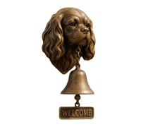 German Shepherd Welcome Bell, Retro Funny Animal Welcome Doorbell, West Highland White Terrier Doorbell, Wall-Mounted Decorative Cast Iron/Resin Hanging Bell, for Farmhouse,Yard (G Charles)