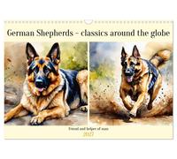 German Shepherds - classics around the globe (Wall Calendar 2027 DIN A3 landscap