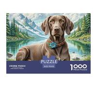 German Shorthaired Pointer 1000 Piece Jigsaw Puzzle For Adults Challenging Game Stress Relief Puzzle Exercise The Memory of The Brain for The Whole Family, Gifts for Women, Gifts for Men 70x50cm/1000