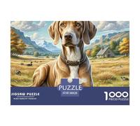 German Shorthaired Pointer 1000 Pieces Jigsaw Puzzles For Adults Educational Games Stress Relieving Entertainment Exercise The Memory of The Brain For Adults Gifts 38x26cm/1000pcs