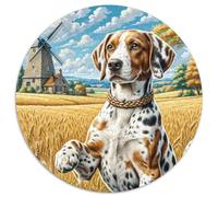 German Shorthaired Pointer 1000 Pieces Jigsaw Puzzles For Adults Family Challenge Toys Stress Relieving Entertainment Cultivate The Spirit of Teamwork for Family Decorations 1000pcs (67.5x67.5cm)