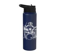 German Shorthaired Pointer Drummer Stainless Steel Insulated Water Bottle