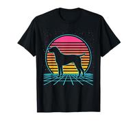 German Shorthaired Pointer Retro Vintage 80s Style Dog Lover Maglietta