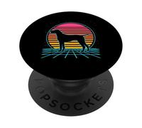 German Shorthaired Pointer Retro Vintage 80s Style Dog Lover PopSockets PopGrip Adesivo