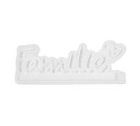 German Silicone Mold - Family Word Casting Tool | 7.5x19cm Smooth Inspirational Letter Mould, Durable Silicone Sign for Home Decor Birthday Thanksgiving Mother’s Day Holidays