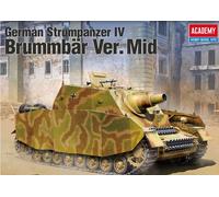 German Strumpanzer IV Brummbar Ver. Mid Tank 1:35 Plastic Model Kit ACADEMY