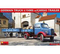 German Truck L1500S W/Cargo Trailer 1:35 Plastic Model Kit MINIART
