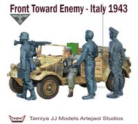German Wehrmacht Infantrymen and Tankers w/ Kubelwagen Radio Italy 1943 1:35