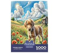 German Wirehaired Pointer Jigsaw Puzzle Impossibili 1000Pcs Decorazione Per La Casa. Giochi Rilassamento E Intelligence Per Adulti E Ragazzi Da 14 Anni 70x50cm/1000pcs