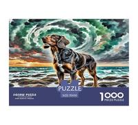 German Wirehaired Pointer Jigsaw Puzzle Impossibili 1000Pcs Decorazione Per La Casa. Giochi Rilassamento E Intelligence Per Adulti E Bambini Da 12 Anni 70x50cm/1000pcs