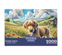 German Wirehaired Pointer Puzzle 1000 Pezzi Bambini Adulti Impegnativo E Difficile Giochi Rilassamento,Regalo 38x26cm/1000pcs