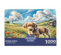 German Wirehaired Pointer Puzzle 1000 Pezzi Per Adulti, Giochi Educativi, Antistress, Esercita Memoria, Regali Per Adulti 38x26cm/1000pcs