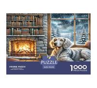 German Wirehaired Pointer Puzzle Impossibili 1000 Pezzi Decorazione Per La Casa. Giochi Rilassamento E Intelligence Per Adulti E Ragazzi Da 14 Anni 70x50cm/1000pcs