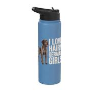 German Wirehaired Pointer Stainless Steel Insulated Water Bottle