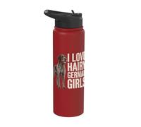German Wirehaired Pointer Stainless Steel Insulated Water Bottle