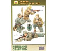 Zvezda Kit modellismo 3595 German Sniper Team WWII – scala 1:35, figurini plastica da assemblare