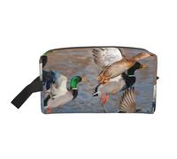 Germani reali Caccia alle anatre Anatre domestiche, Borsa per il trucco Borsa per cosmetici Borsa da viaggio portatile da viaggio Borsa per trucco Organizer