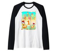 Germania 1° Grado Pollo Inizio della Scuola Alto Adige Maglia con Maniche Raglan