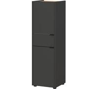 Germania 4498-549 - Armadio GW-Forano, in grafite/rovere navarra-Nb, con ammortizzatore per porte e cassetti, 34 x 111 x 34 cm (larghezza x altezza x profondità)