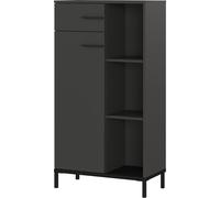 Germania Armadio archivio 2235-547 GW-Rovigo, in grafite, porta che copre solo 2/3 dell'armadio, 64 x 120 x 34 cm
