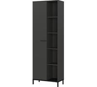 Germania Armadio archivio 2237-547 GW-Rovigo, in grafite, porta che copre solo 2/3 dell'armadio, 64 x 190 x 34 cm