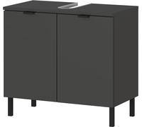 Germania Armadio WB 1980-547 GW-Arcena, in grafite, con piedini in metallo, 60 x 56 x 34 cm (LxAxP)