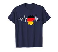 Germania Bandiera della mappa del battito cardiaco Pride Maglietta