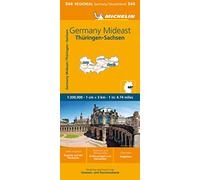 Germania centro est. 1:300.000: Straßen- und Tourismuskarte 1:300.000: 544