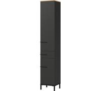 Germania Colonna 2646-549 GW-YONKERS, in repro grafite/rovere Navarra, con ante a chiusura ammortizzata, 34 x 190 x 34 cm (LxAxP)
