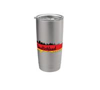 Germania, con, bandiera, colori Bicchiere termico in acciaio inox doppia parete