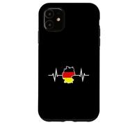 Germania Contorno Cuore Battito Amore Bandiera Custodia per iPhone 11
