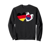 Germania Corea del Sud Bandiere Cuore Tedesco Corea Doppia Bandiera Felpa