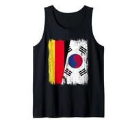 Germania Corea del Sud Mezza Bandiera Tedesca Corea del su Canotta