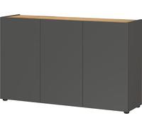 Germania Credenza 2231-549 GW-Adrano, in grafite/rovere Navarra-Nb., con chiusura ammortizzata delle ante, 120 x 76 x 34 cm (LxAxP)