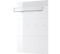 GERMANIA DIE MÖBELMACHER 3763-84 GW-SCALEA - Pannello appendiabiti con pannello frontale in vetro, 97 x 144 x 30 cm (L x A x P), colore: Bianco
