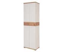 GERMANIA DIE MÖBELMACHER 3774-513 Armadietto GW-Topix, Quercia, Riproduzione Bianco/Rovere Navarra, (L/H/P), 59 x 199 x 40 cm
