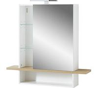 GERMANIA DIE MÖBELMACHER gw-Malou Guardaroba, Legno, chêne-Nelson Repro/Bianco Struttura, 39 x 30 x 195 cm