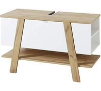 GERMANIA DIE MÖBELMACHER gw-malou Mobile á Scarpe, Legno, chêne-nelson repro/bianco struttura, 89 x 37 x 110 cm