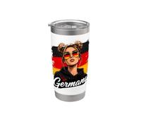 Germania Donna orgogliosa Radici tedesche Bicchiere termico in acciaio inox doppia parete