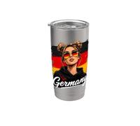 Germania Donna orgogliosa Radici tedesche Bicchiere termico in acciaio inox doppia parete