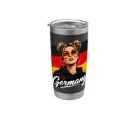 Germania Donna orgogliosa Radici tedesche Bicchiere termico in acciaio inox doppia parete