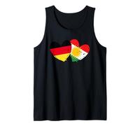 Germania Kurdistan Cuore Bandiera Tedesco Kurdo Orgoglio Canotta