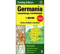 Germania, Lussemburgo, Liechtenstein 1:800.000. Carta stradale e turistica