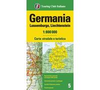 Germania, Lussemburgo, Liechtenstein 1:800.000. Carta stradale e turistica